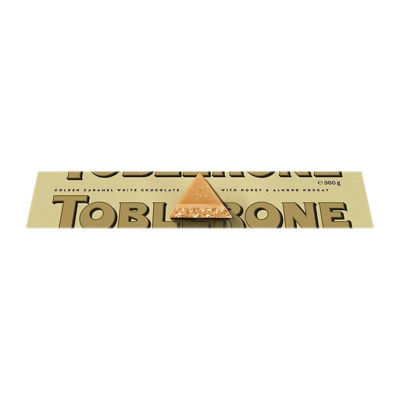 CHOCOLATE BARRA TOBLERONE AO LEITE GOLDEN CARAMEL 360G Cellshop Duty Free