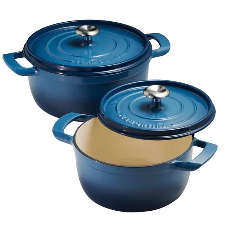 PANELAS TRAMONTINA DUTCH OVEN DE FERRO FUNDIDO ESMALTADO AZUL 2UN