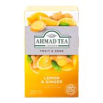 CHA DE FRUTAS E ERVAS AHMAD LIMAO E GENGIBRE 20 SACHES 2GR 40G