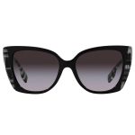 OCULOS DE SOL FEMININO BURBERRY 0BE4393 40518G TAM 54 PRETO E BRANCO