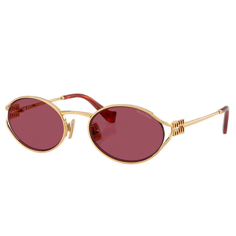 OCULOS DE SOL MIU MIU FEMININO 0MU52YS 5AK/20Y TAM 54 20 140 DOURADO