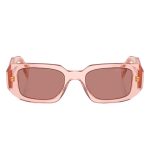 OCULOS DE SOL FEMININO PRADA 0PR 17WS 19Q10D TAM 49 ROSA TRANSPARENTE