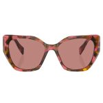 OCULOS DE SOL FEMININO PRADA 0PR 19ZS 18N10D TAM 55 HAVANA ROSA