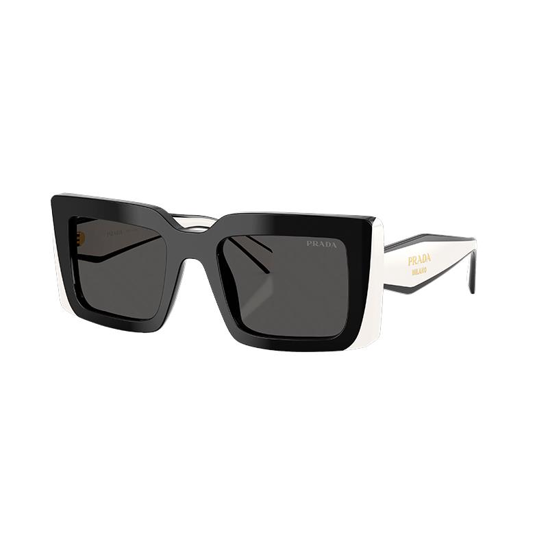 OCULOS DE SOL PRADA FEMININO 0PR D01S 20G08Z TAM 52 21 140 PRETO/ BRANCO