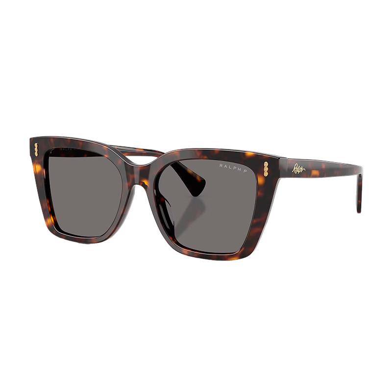 OCULOS DE SOL RALPH LAUREN FEMININO 0RA5349U 500381 TAM 53 17 145 TARTARUGA / LENTES CINZA DEGRADE POLARIZADAS