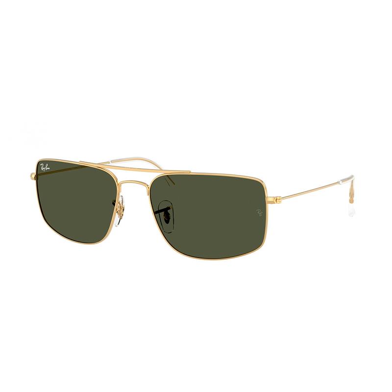 OCULOS DE SOL RAYBAN UNISSEX 0RB3779 001/3159 TAM 59 18 145 DOURADO/VERDE