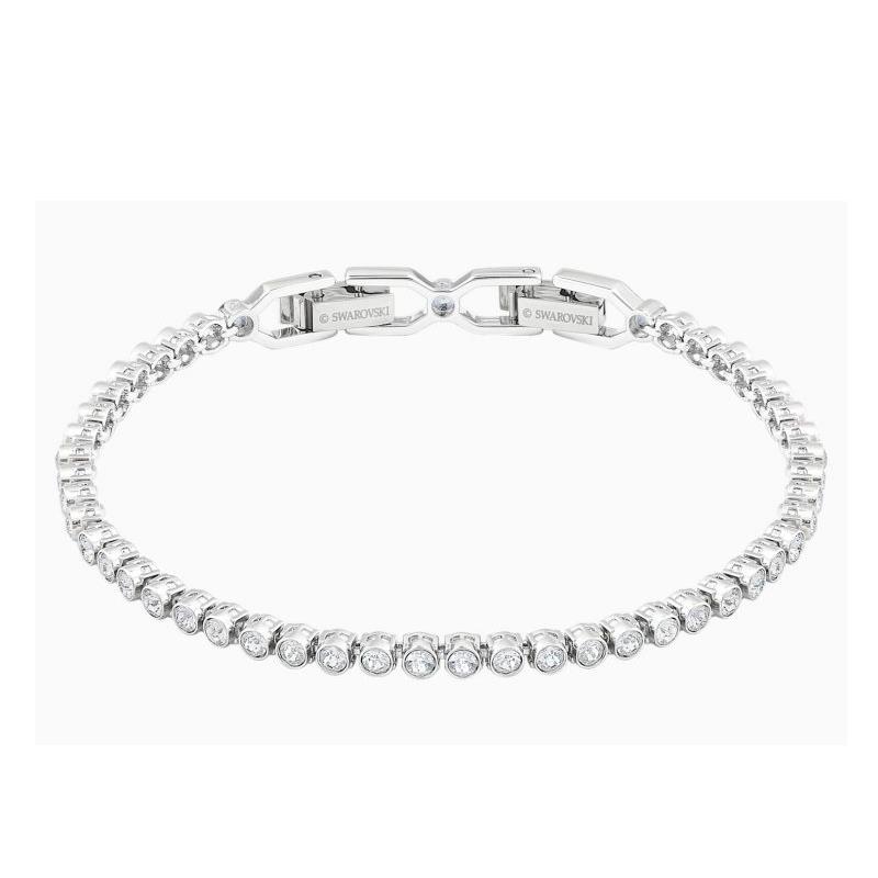 PULSEIRA SWAROVSKI RIVIERA IMBER TENNIS BRACELET ROUND CUT 1043311 WHITE