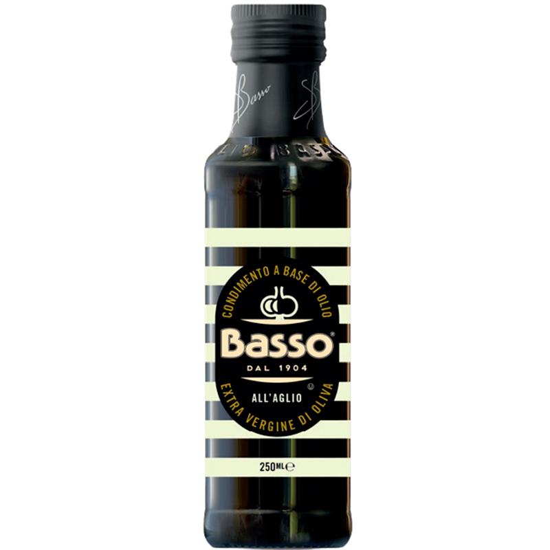 AZEITE DE OLIVA BASSO EXTRA VIRGEM ALHO BRANCO GARLIC 250ML