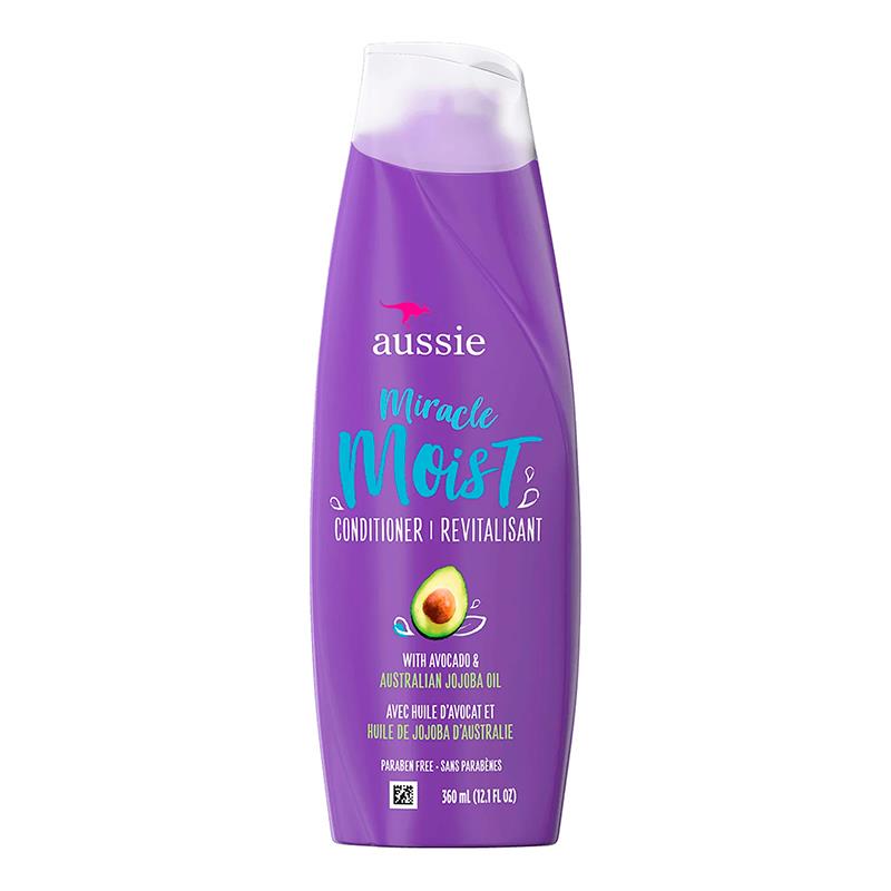 CONDICIONADOR AUSSIE MIRACLE MOIST COM ABACATE E OLEO DE JOJOBA 360ML