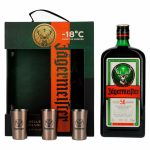 KIT LICOR JAGERMEISTER + 3 COPOS DE METAL 1L 35%