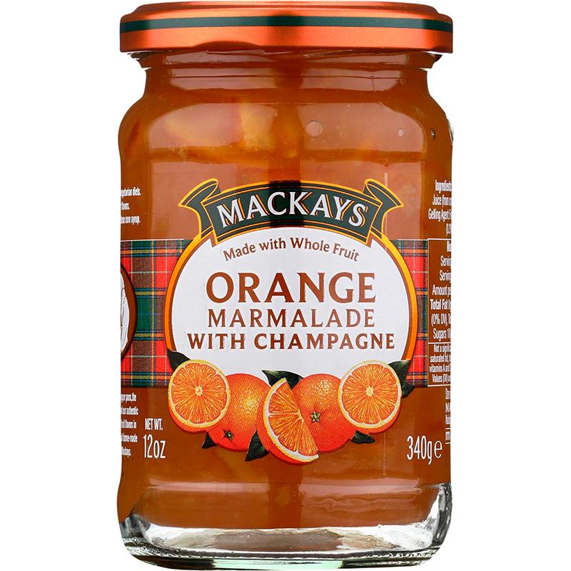 GELEIA MACKAYS ORANGE MARMALADE WITH CHAMPAGNE 340G
