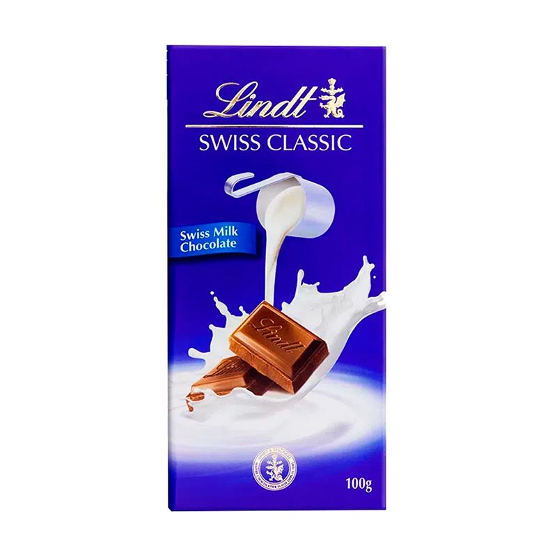 BARRA CHOCOLATE AO LEITE LINDT 100G
