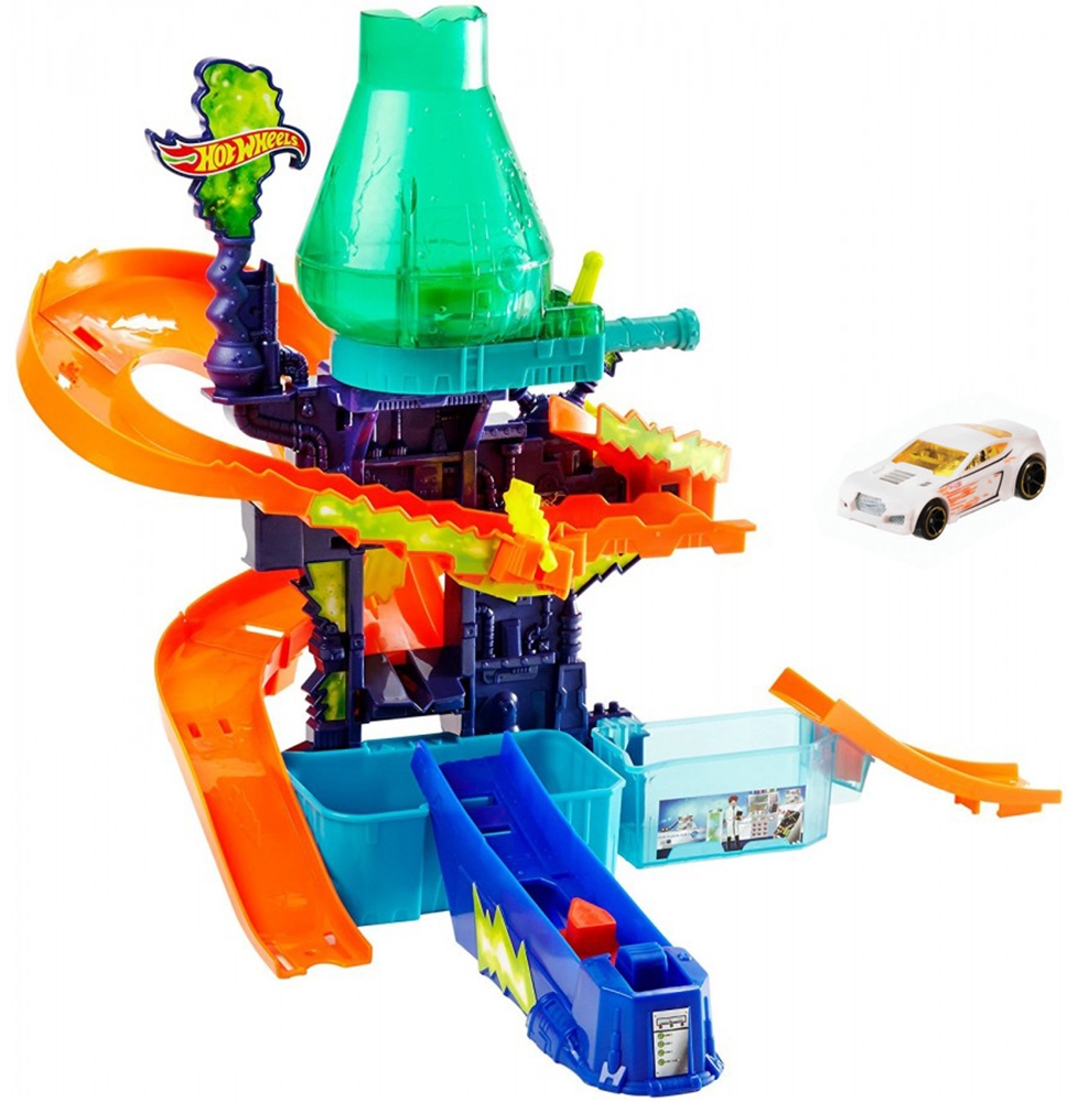 PISTA LANCADOR DE CARROS MATTEL HOTWHEELS COLOR SHIFTERS ESTACAO CIENTIFICA CCP76
