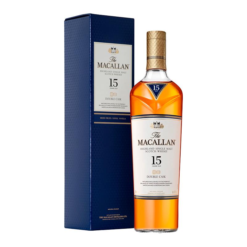 WHISKY THE MACALLAN 15 ANOS DUPLO BARRIL 700ML 43%