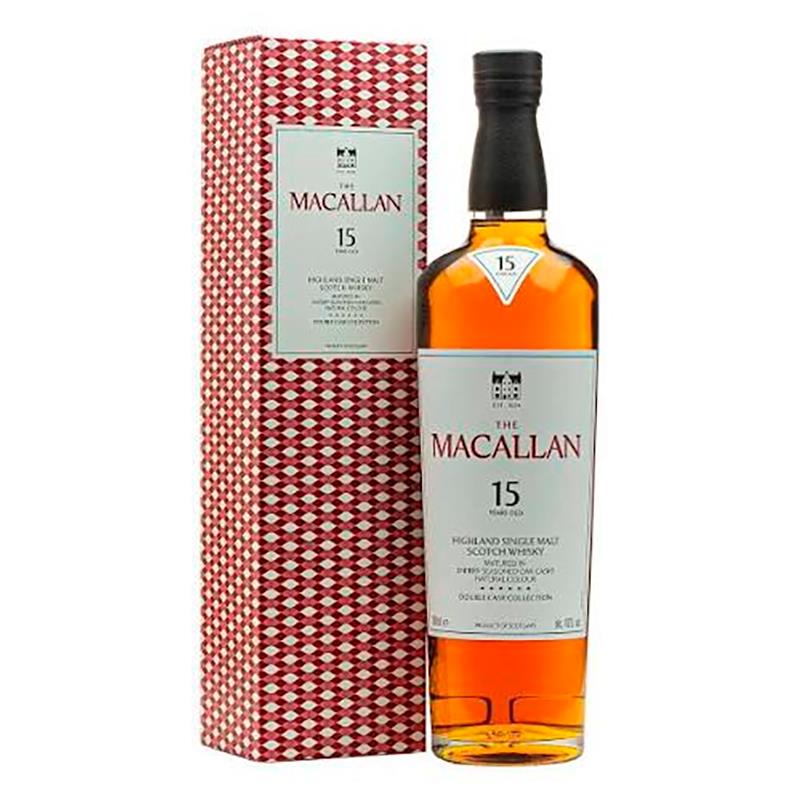 WHISKY THE MACALLAN 15 ANOS DUPLO BARRIL 700ML 43%