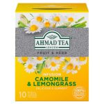 CHA DE FRUTAS E ERVAS AHMAD CAMOMILA E CAPIMLIMAO 10 SACHES 20G