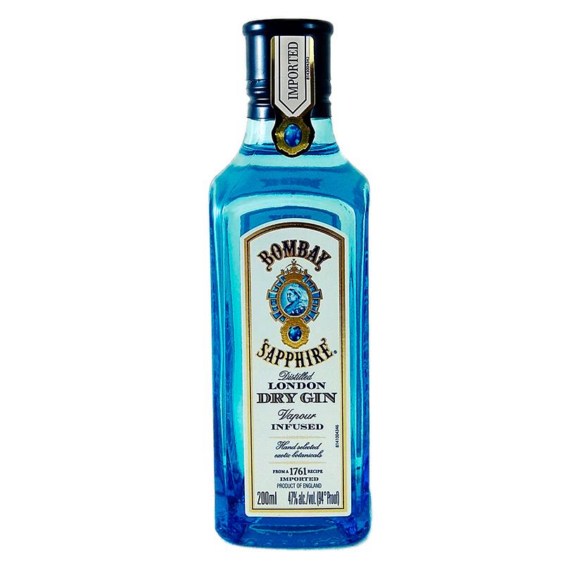 GIN BOMBAY SAPPHIRE LONDON DRY 200ML 47%