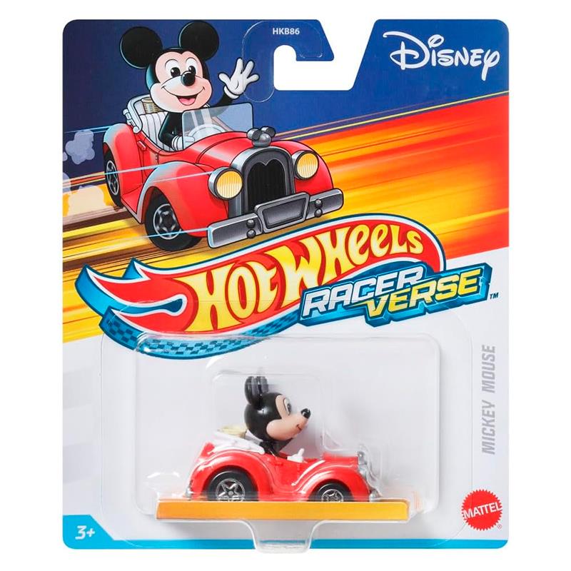 CARRINHO MATTEL HOTWHEELS RACER VERSE MICKEY MOUSE HKB87 HKB86