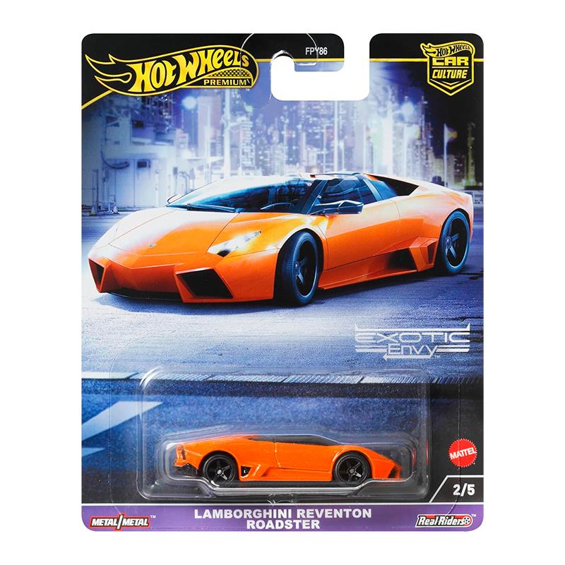 CARRINHO MATTEL HOTWHEELS PREMIUM CAR CULTURE LAMBORGHINI REVENTON ROADSTER 2/5 FPY86 HKC76