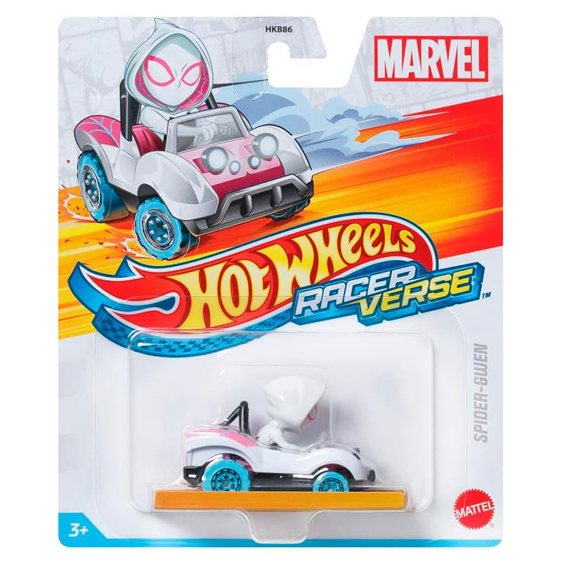 CARRINHO MATTEL HOTWHEELS RACER VERSE SPIDER-GWEN HKB86 HRT46
