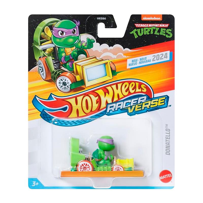 CARRINHO MATTEL HOTWHEELS RACER VERSE DONATELLO HKB86 HRT29