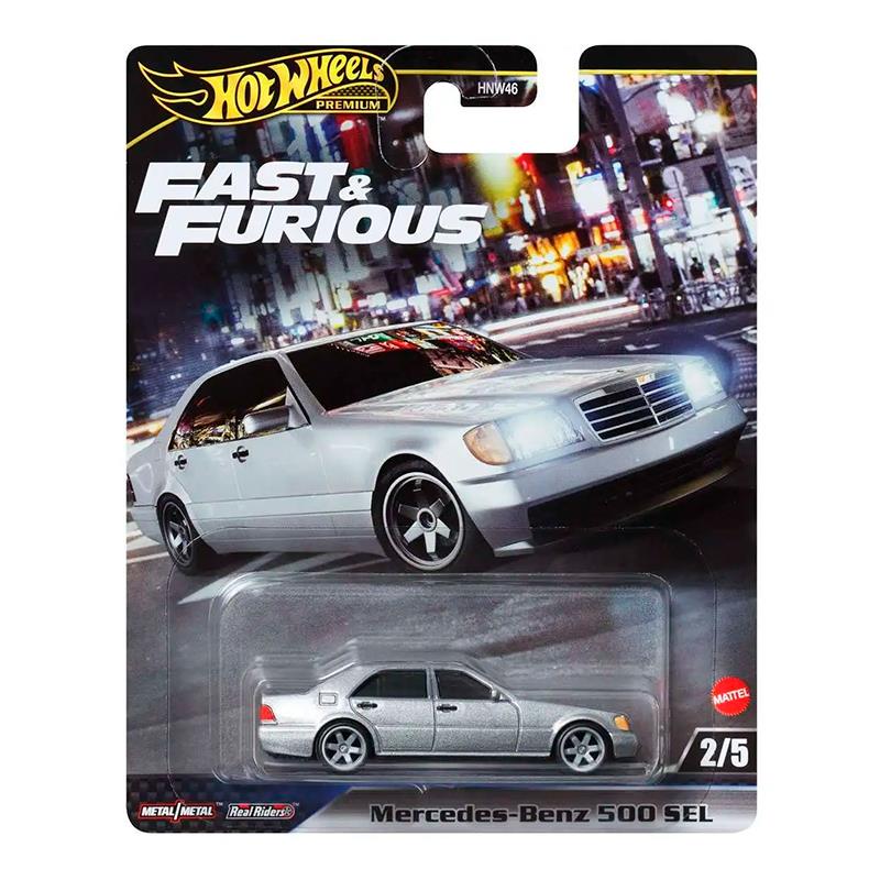 CARRINHO MATTEL HOTWHEELS FAST FURIOUS CARS MERCEDES-BENZ 500 SEL 2/5 HRT94 HNW46
