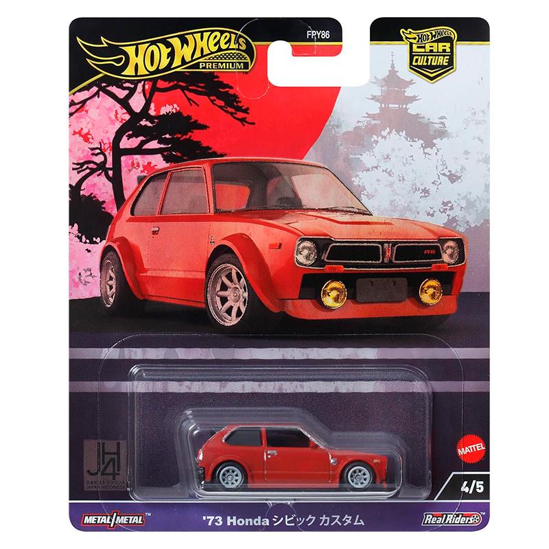 CARRINHO MATTEL HOTWHEELS PREMIUM CAR CULTURE 73 HONDA CIVIC CUSTOM 4/5 FPY866 HRV85