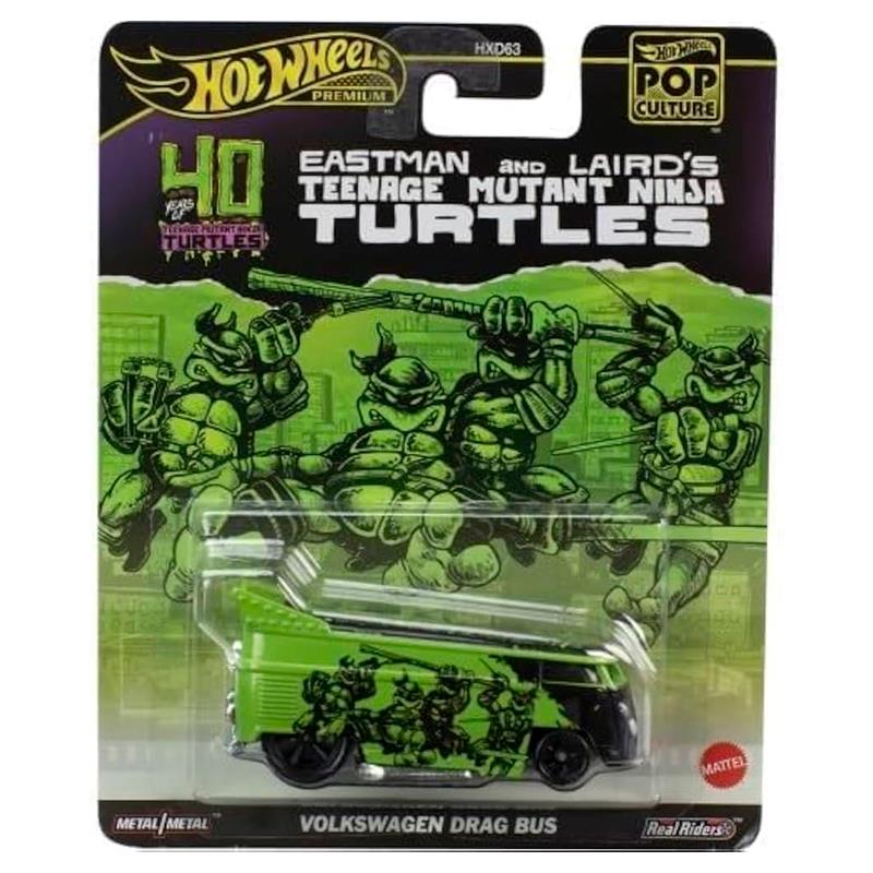 CARRINHO MATTEL HOTWHEELS VOLKSWAGEN DRAG BUS TARTARUGAS NINJA HXD63 HVJ46