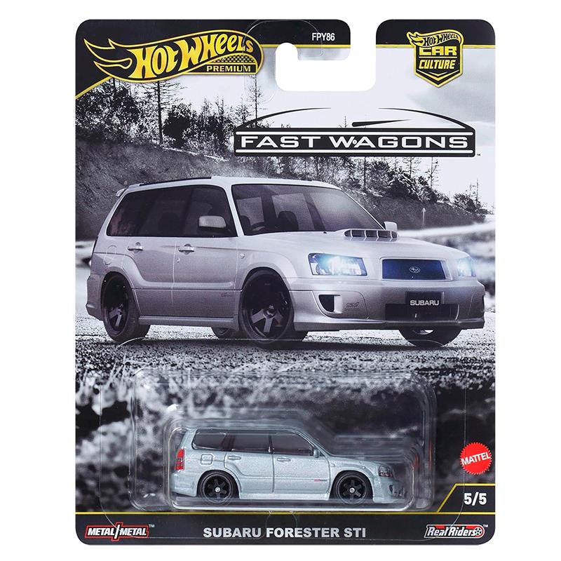 CARRINHO MATTEL HOTWHEELS FAST WAGONS SUBARU FORESTER STI 5/5 FPY86 JBK87