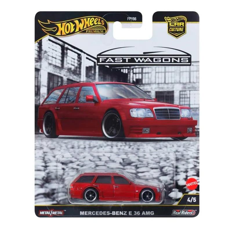 CARRINHO MATTEL HOTWHEELS FAST WAGONS CARS MERCEDEZ-BENZ E 36 AMG 4/5 FPY86 JBK69