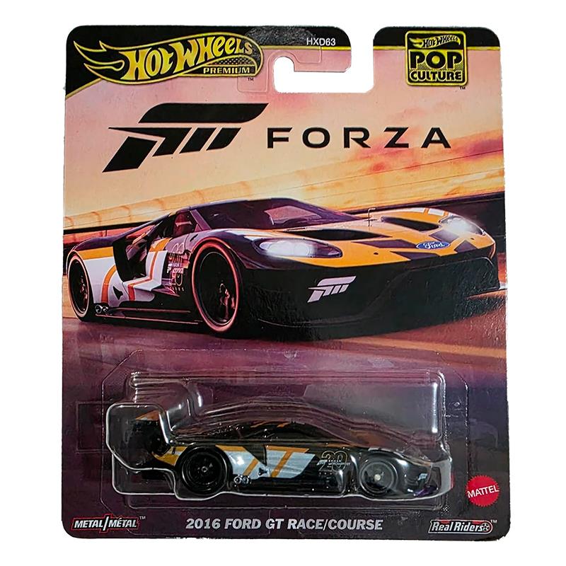 CARRINHO MATTEL HOTWHEELS PREMIUM POP CULTURE 2016 FORD GT RACE/COURSE HXD63 JBL67