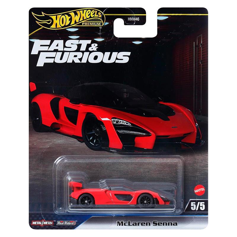 CARRINHO MATTEL HOTWHEELS FAST FURIOUS MCLAREN SENNA 5/5 JBL92 HNW46