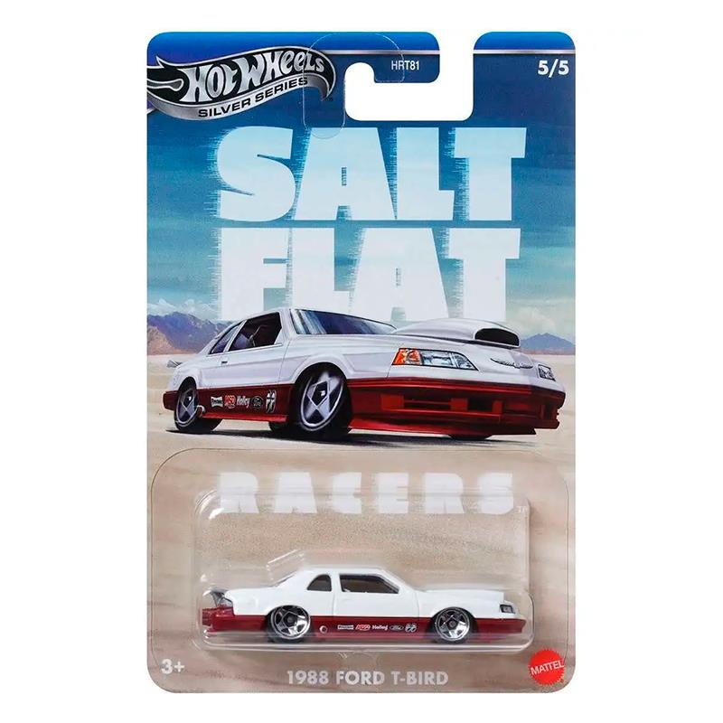 CARRINHO MATTEL HOTWHEELS SALT FLAT CARS 1988 FORD T-BIRD 5/5 JBY85 HRT81