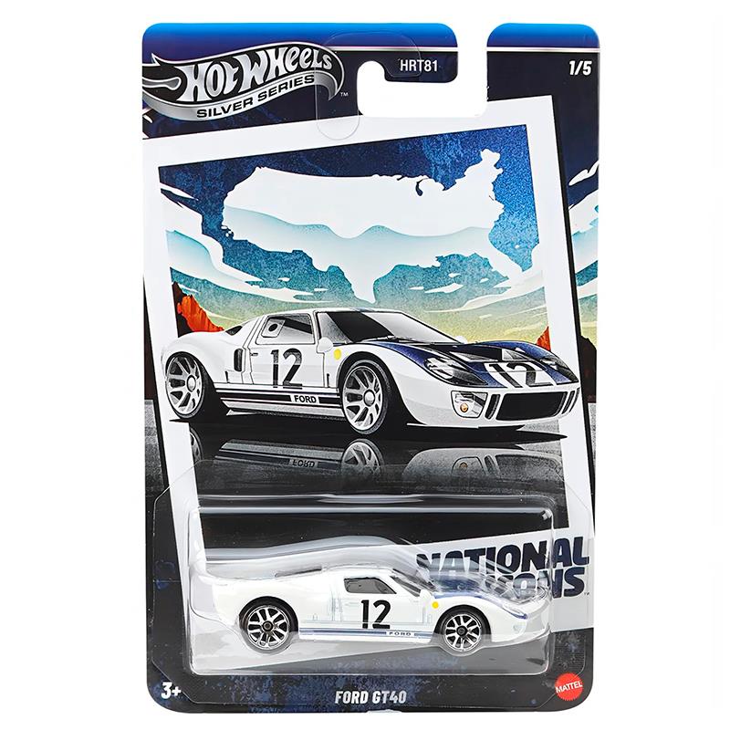 CARRINHO MATTEL HOTWHEELS SILVERSTYLE FORD GT 40 1/5 HRT81 JBY87