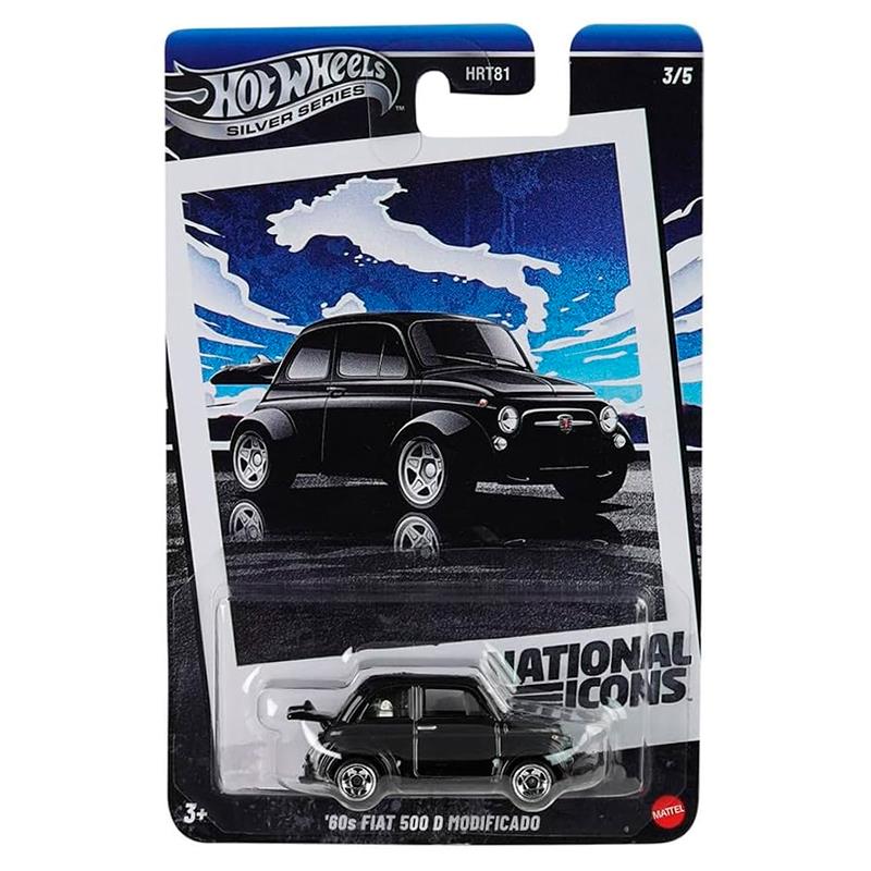 CARRINHO MATTEL HOTWHEELS 60S FIAT 500 D MODIFICADO SILVERSTYLE CARS 3/5 JBY88-JA10