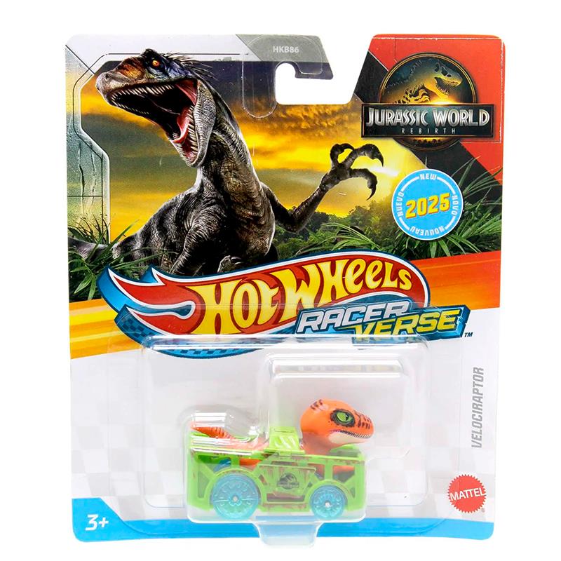 CARRINHO MATTEL HOTWHEELS RACER VERSE VELOCIRAPTOR HKB86 JGL61