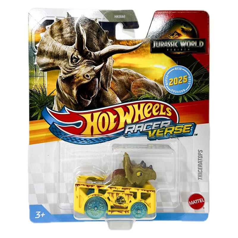 CARRINHO MATTEL HOTWHEELS RACER VERSE TRICERAPTOPS HKB86 JGL63
