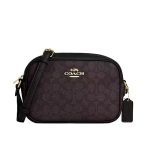 BOLSA DE OMBRO FEMININA COACH SIGNATURE JAIME CAMERA CZ186 WALNUT/BLACK