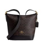 BOLSA DE OMBRO FEMININA COACH SIGNATURE JUDE BAG CBH20 WALNUT/BLACK