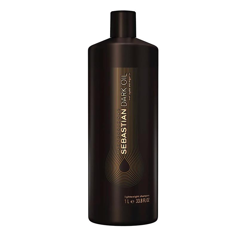 SHAMPOO SEBASTIAN LEVE PARA O CABELO COM OLEO DE JOJOBA E ARGAN DARK OIL 1L