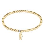 PULSEIRA FEMININO LACOSTE 2040334 DOURADO E PINGENTE PRATEADO