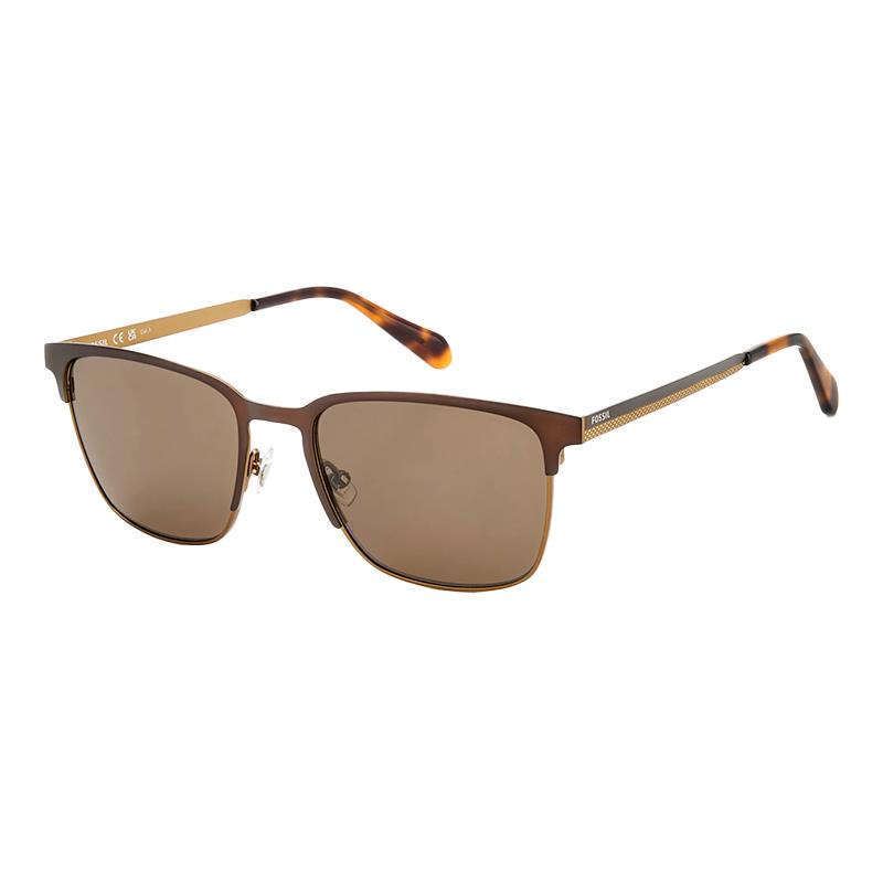 OCULOS DE SOL FOSSIL MASCULINO 2142/G/S 20664309QT5570 TAM 55 19 145 C/ESTOJO BRONZE