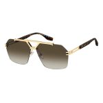 OCULOS DE SOL MASCULINOS JACOBS 837S 6312145MM OURO E HAVANA 20796806J63HA