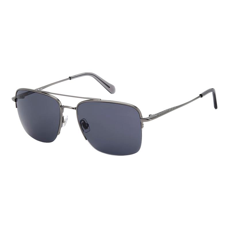 OCULOS DE SOL FOSSIL MASCULINO 2164/G/S 208237R8057IR TAM 57 17 145 C/ESTOJO PRETO CINZA