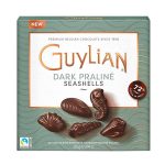 TRUFAS DE CHOCOLATE GUYLIAN DARK CONCHAS PRALINE SEASHELLS AMARGO CAIXA 225G