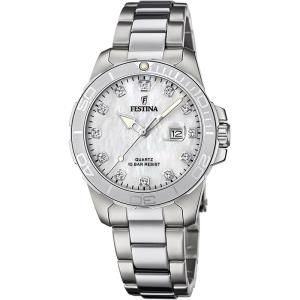 RELOGIO FESTINA F20503 1 FEM PRATA BRANCO