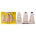 KIT UNISSEX LOCCITANE PINK FLOWERS ROSE + PIVOINE + CHERRY HCRM 75ML