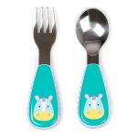TALHERES INFANTIL SKIP HOP GARFO E COLHER UNICORNIO MENINA BEBE
