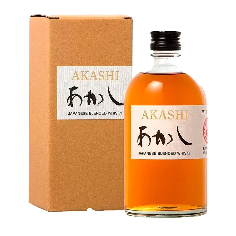 WHISKY AKASHI BRANCO OAK BLENDED 500ML 40%