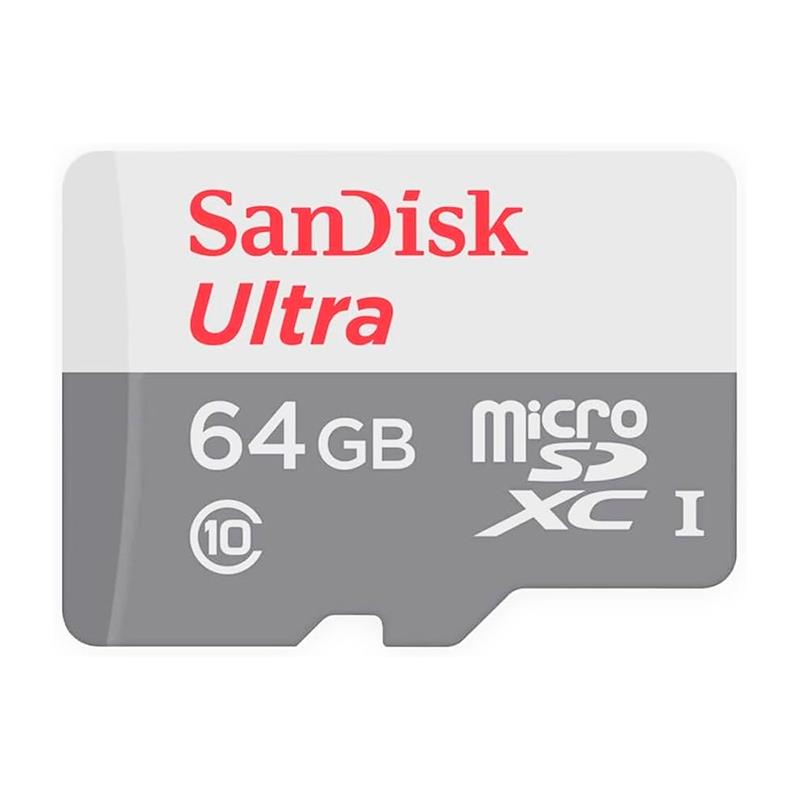 CARTAO DE MEMORIA SANDISK ULTRA MICRO SD XC UHSI 64GB 100MB/S COM ADAPTADOR INCLUIDO